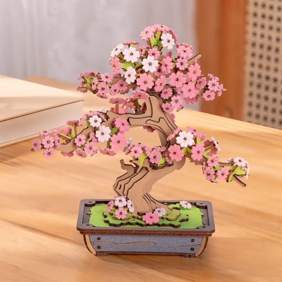 Sakura Bonsai Rolife Diy Puzzles 3D Wooden Crafts