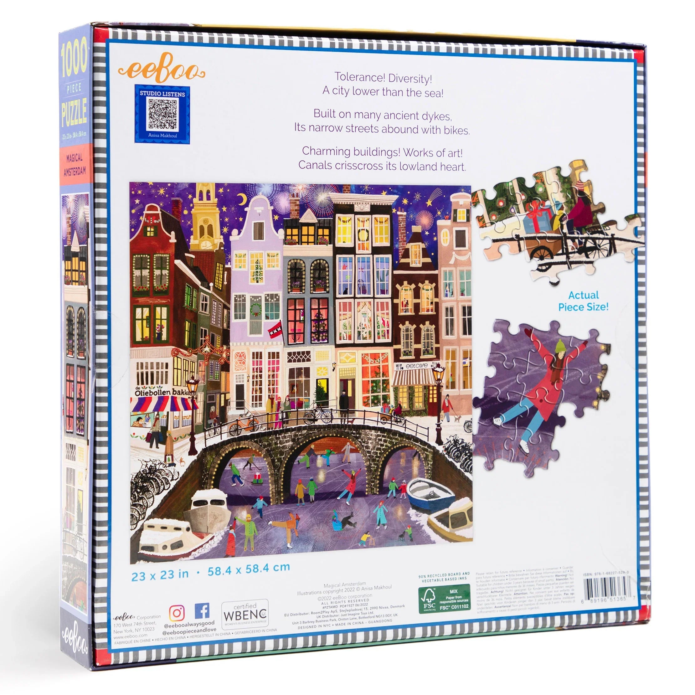 Puzzle -Magical Amsterdam 1000 Sq Puzzle