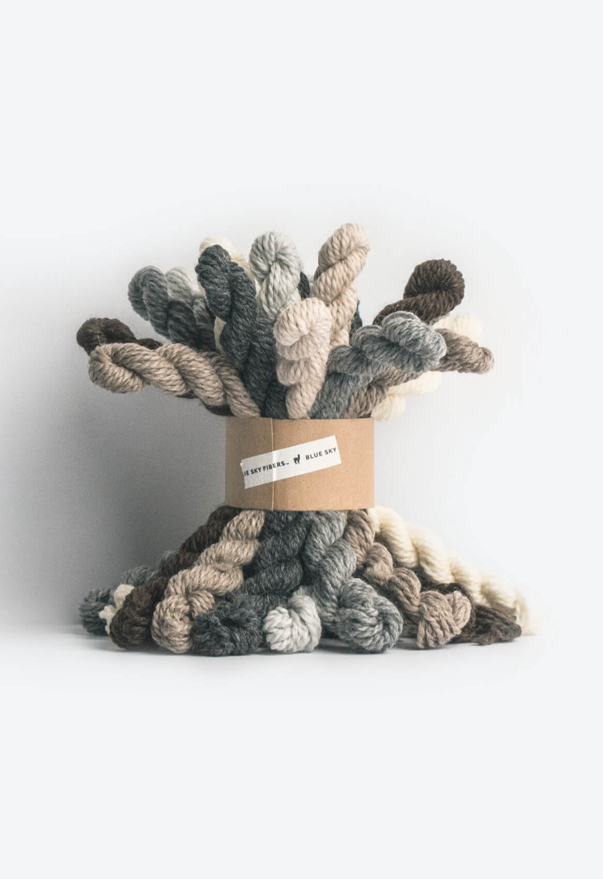 Woolstok Worsted Mini Hank (Neutral) by Blue Sky Fibers