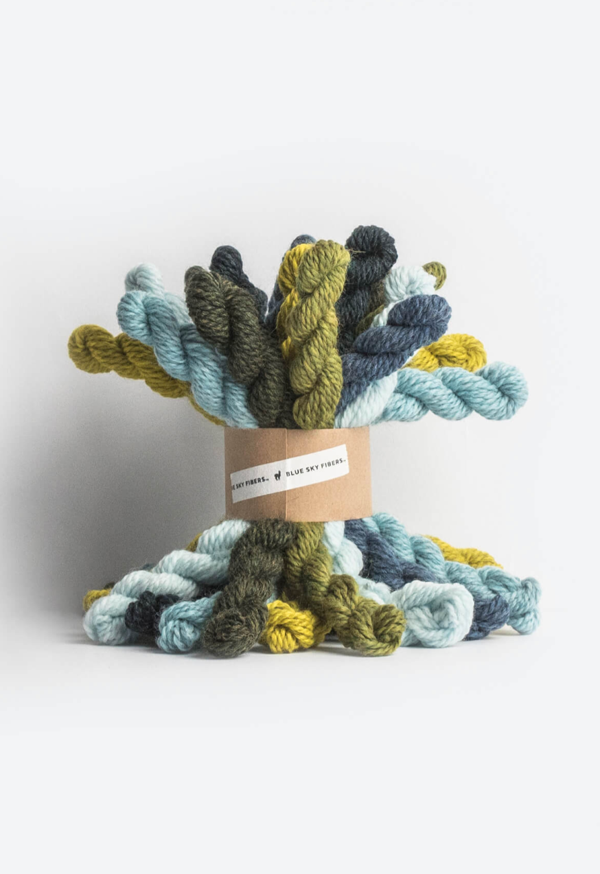 Woolstok Worsted Mini Hank (Cool) by Blue Sky Fibers