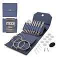 LYKKE Flight Stainless Steel 5" STANDARD Interchangeable Needle Set - Denim Faux Waxed Canvas